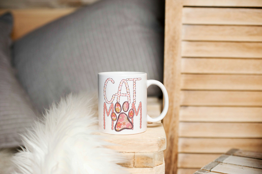 Dog Mom and Cat Mom Coffee Mugs Great Mother's Day Gifts.